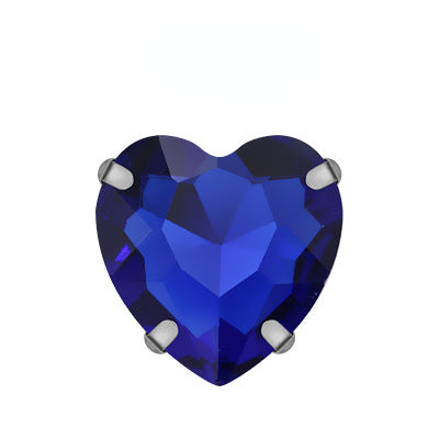 Heart Shape 18mm Shiny Crystal Rhinestone DIY Sew On Rhinestones Clothing Garment Accessories