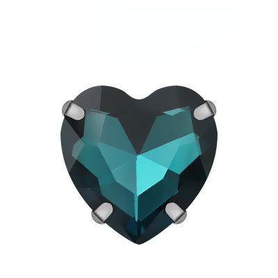 Heart Shape 18mm Shiny Crystal Rhinestone DIY Sew On Rhinestones Clothing Garment Accessories