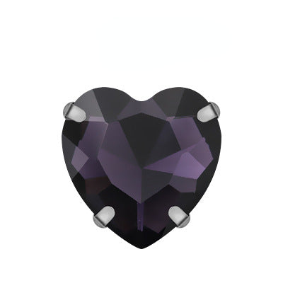 Heart Shape 18mm Shiny Crystal Rhinestone DIY Sew On Rhinestones Clothing Garment Accessories