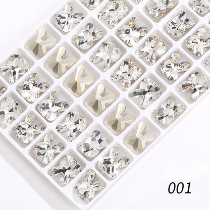 Rabbit 10*12mm Shiny Crystal Rhinestone Nail Art DIY 10PCS Rhinestones Nail Art Gems