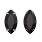 TonyBead 9*18mm/13*27mm Navette Shape Big Sew on Crystal Rhinestone with Silver Bottom for Clothing DIY Decoration