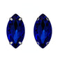 TonyBead 9*18mm/13*27mm Navette Shape Big Sew on Crystal Rhinestone with Silver Bottom for Clothing DIY Decoration