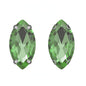 TonyBead 9*18mm/13*27mm Navette Shape Big Sew on Crystal Rhinestone with Silver Bottom for Clothing DIY Decoration