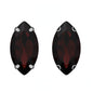 TonyBead 9*18mm/13*27mm Navette Shape Big Sew on Crystal Rhinestone with Silver Bottom for Clothing DIY Decoration