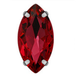 TonyBead 9*18mm/13*27mm Navette Shape Big Sew on Crystal Rhinestone with Silver Bottom for Clothing DIY Decoration