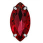 TonyBead 9*18mm/13*27mm Navette Shape Big Sew on Crystal Rhinestone with Silver Bottom for Clothing DIY Decoration