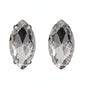 Hot Sell 6*12mm 7*15mm Navette Horse Eye Shape Crystal Rhinestone with Silver Bottom for Sew on Clothing Accessories