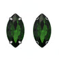 Hot Sell 6*12mm 7*15mm Navette Horse Eye Shape Crystal Rhinestone with Silver Bottom for Sew on Clothing Accessories