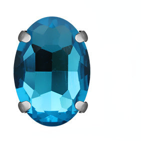 Oval Shape 6*8mm/8*10mm Crystal Sew on Glass Rhinestone for Garment Shoes Bag Decoration