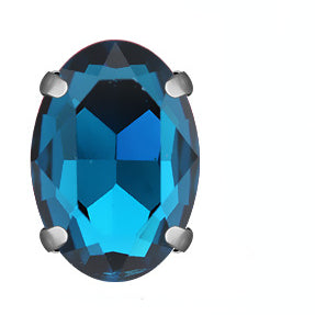 Oval Shape 6*8mm/8*10mm Crystal Sew on Glass Rhinestone for Garment Shoes Bag Decoration
