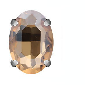 Oval Shape 6*8mm/8*10mm Crystal Sew on Glass Rhinestone for Garment Shoes Bag Decoration