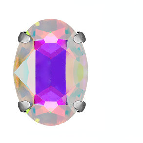Oval Shape 6*8mm/8*10mm Crystal Sew on Glass Rhinestone for Garment Shoes Bag Decoration
