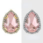 【10pcs】7*10mm Crystal with Gold/silver Base Suitable for Clothing and Wedding Decoration Accessories
