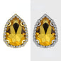 【10pcs】7*10mm Crystal with Gold/silver Base Suitable for Clothing and Wedding Decoration Accessories