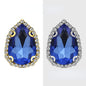 【10pcs】7*10mm Crystal with Gold/silver Base Suitable for Clothing and Wedding Decoration Accessories