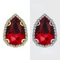【10pcs】7*10mm Crystal with Gold/silver Base Suitable for Clothing and Wedding Decoration Accessories