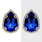 【10pcs】7*10mm Crystal with Gold/silver Base Suitable for Clothing and Wedding Decoration Accessories
