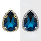 【10pcs】7*10mm Crystal with Gold/silver Base Suitable for Clothing and Wedding Decoration Accessories
