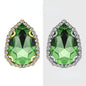 【10pcs】7*10mm Crystal with Gold/silver Base Suitable for Clothing and Wedding Decoration Accessories