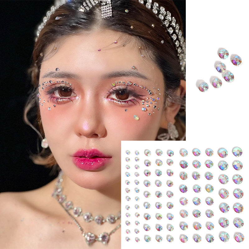 Butterfly Rhinestone Tear Eye Paste Pearl Glue Eyebrow Paste Eye Paste Forehead Face Paste Rhinestone Resin Gem Nail DIY