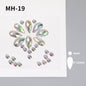 Butterfly Rhinestone Tear Eye Paste Pearl Glue Eyebrow Paste Eye Paste Forehead Face Paste Rhinestone Resin Gem Nail DIY