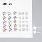 Butterfly Rhinestone Tear Eye Paste Pearl Glue Eyebrow Paste Eye Paste Forehead Face Paste Rhinestone Resin Gem Nail DIY