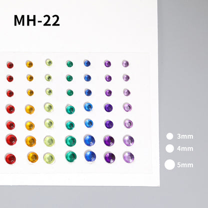 Butterfly Rhinestone Tear Eye Paste Pearl Glue Eyebrow Paste Eye Paste Forehead Face Paste Rhinestone Resin Gem Nail DIY