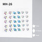Butterfly Rhinestone Tear Eye Paste Pearl Glue Eyebrow Paste Eye Paste Forehead Face Paste Rhinestone Resin Gem Nail DIY