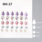 Butterfly Rhinestone Tear Eye Paste Pearl Glue Eyebrow Paste Eye Paste Forehead Face Paste Rhinestone Resin Gem Nail DIY