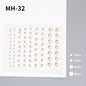 Butterfly Rhinestone Tear Eye Paste Pearl Glue Eyebrow Paste Eye Paste Forehead Face Paste Rhinestone Resin Gem Nail DIY