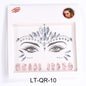 Face Rhinestone Tattoo Sticker European and American Girls Diamond Forehead Stickers Creative Stage Beauty Stickers Face Pasters