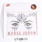 Face Rhinestone Tattoo Sticker European and American Girls Diamond Forehead Stickers Creative Stage Beauty Stickers Face Pasters