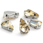 50pcs 5*8/6*10mm Thin Drop Sew On Rhinestone With Silver Claw Crystal for Dress Shoes Crafts