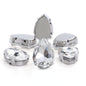 50pcs 10*14/13*18mm Sew on Rhinestone Glass Crystal with Silver Claw Stones for Cloth Making