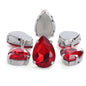 50pcs 10*14/13*18mm Sew on Rhinestone Glass Crystal with Silver Claw Stones for Cloth Making