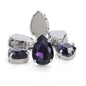 50pcs 10*14/13*18mm Sew on Rhinestone Glass Crystal with Silver Claw Stones for Cloth Making