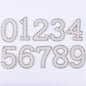 TonyBead 26 English Alphabet A-Z Pearl Letter Patches Rhinestone Patch Sewing On Patches Stripe Badge DIY Name