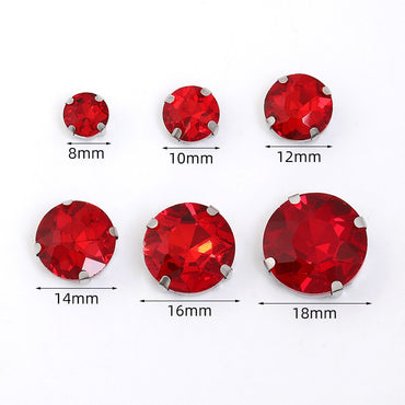 14mm Four-corner Gem Flower Claw Rhinestone with Bottom Support Hand Stitched Clothing Accessories Footwear Accessories