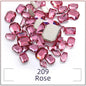 TonyBead 20Pcs Mixed Shape Flatback Stone Gem Glass Nail Art Rhinestone For Jewelry Making Loose Strass Crystal Nail Accessories Nail Drill kuku