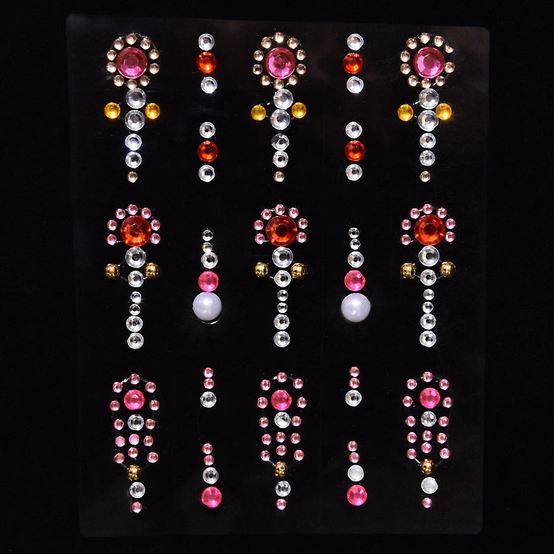 Children's Stage Performance Face Stickers Stickers Crystal Eyes Rhinestone Stickers Swarovski