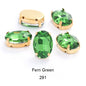 50pcs 6*8mm/8*10mm Oval Glass Rhinestones with Clawed Sewn Crystal Strass Diamond Clothes Rhinestones DIY