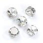8/10/12/14/16/18mm Round Crystal with Silver Claw Glass Stone Sew on Rhinestone for Clothes Accessory