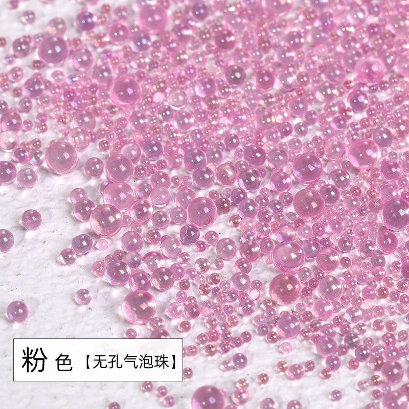 Mini Bubble Beads Nail Art Rhinestone Explosion Resin Boxed DIY Nail Art Accessories Decoration