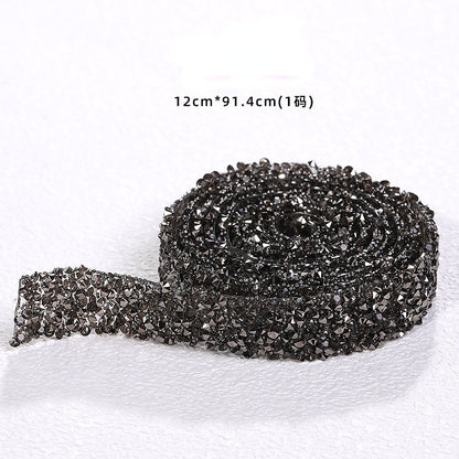 Resin Strip with Costume Rhinestone Strip Patch with Back Rubber Crystal Lace Diy Handmade Jewelry Accessories