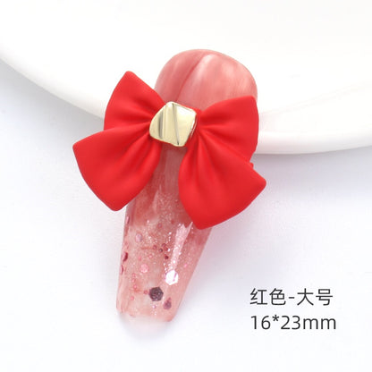 2PCS Bow Nail Decoration Crystal Metal Alloy Nail Art Rhinestones In The Shape of Bows for Nail Art Decoration