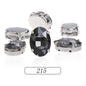 6*8/8*10mm Oval Shape Glass Rhinestones With Silver Sew On Crystal Stone Strass Diamond For Clothes Dress