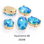 30pcs Oval Shape Glass Rhinestones10*14mm With Claw Sew On Crystal Stone Strass Diamond For Clothes Rhinestones For Needlework