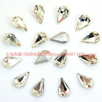 10pcs Diamond Crystal Glass Rhinestone Diy Material Mobile Phone Accessories