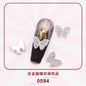 3D Nail Art Charms  Alloy Nail Jewelry Transparent Shiny Charm Metal Gemstone Fashion DIY Nail Art Decorations