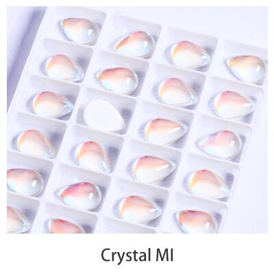 10pcs TonyBead K9 Fancy Rhinestones Glass Drop Tear Diamond Stones Strass Rhinestones Stone Sewing Ornaments Bright for Accessories